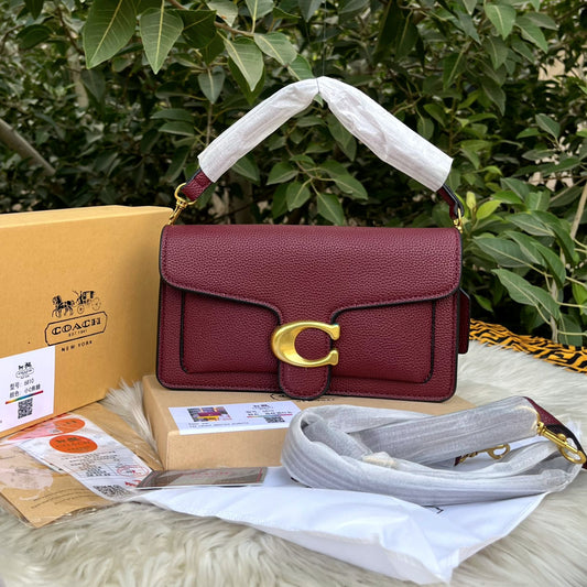 Elvora Tabria Flap Crossbody Bag Coach Red