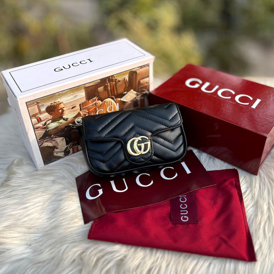 Elvora Tabria Flap Crossbody Bag Premium Gucci Marmont