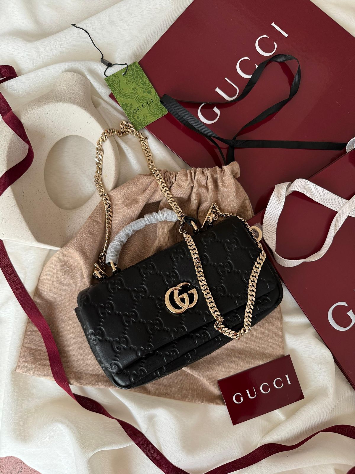 Elvora Tabria Flap Hand Bag Premium Gucci